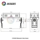 Alseye Ram Rgb Cooling Fan Cooler With Dual 60mm Fan Pwm 1200-2000rpm 5v 3pin