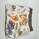 Bacati Ikea Crib Sheet Fitted Trucks 100  Cotton Modern Blue Kids Construction