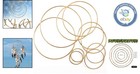 Sturdy 10pcs Dream Catcher Macrame Rings In Gold - Ideal For Craft Projects