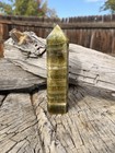 Green Onyx  banded Calcite  Tower     7 3 Inch Polished Crystal Point