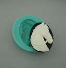Cameo Horse Head Flexible Silicone Mold  For Crafts jewelry resin polymer Clay 
