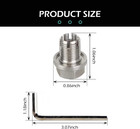 M14 1 X 1 5 Oversize Piggyback Oil Drain Plug  Stainless Steel Self-tapping Repa