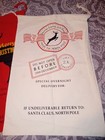 Christmas 19 x27  4 New Santa Canvas Tote Bags Do Not Open Before December 25th