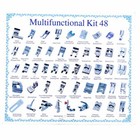 48 Pcs Presser Feet Fits Singer brother janome elna  Kenmore low Shank Machines