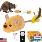 Remote Control Mouse Toy 2025 New Remote Control Cat Toys Mice Electronic Mov