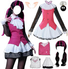 Draculaura Costume Pink Dress Adult Uniform Halloween Suit Cosplay Anime
