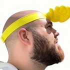 2026 Funny Palm-shaped Sun Hat Empty Top Hat Sun Visor Cap Summer Outdoor Sport