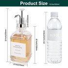 Coffee Syrup Dispenser For Coffee Bar  Clear Glass Syrup Bottles With Pump  Refi