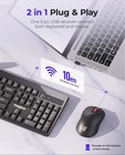 Wireless Keyboard And Mouse Combo  5level Adjustable 4000 Dpi Mouse  Quiet 2    
