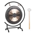 18in Gong Percussion Instrument On The Seaside C-stand Traditional Gong For Yoga