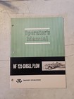 Vintage  Massey Ferguson 125 Chisel Plow Operators Manual 