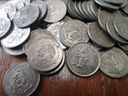 Lot Of 100 - 1950-1953 Mexico Silver 25 Centavos Cap   Balance Scale Coins