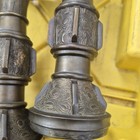 Chinese Gu Form Pair Of Archaistic Bronze Vases