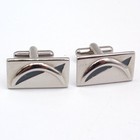 Vintage Dolphin Cufflinks Tie Bar Set Silver Modernist Fish Aquatic Sea Life Mcm