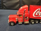 1997 Coca Cola Coke Peterbilt 359 Semi Truck Trailer Christmas Mattel Diecast 
