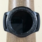 Samsung Gear S3 Men Ms-r760 Black Rubber Digital 48mm Smart Watch 7  Untested