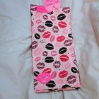 New Betsey Johnson Pink Lip Print Bath Towels 2 - Pack