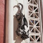 Gothic Two Headed Hanging Gargoyle Wall Sculpture Medieval Statue