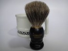 Pure Badger Shaving Brush Matte Black Handle - Altesse 72248 Made In France