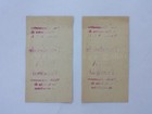 Lot 1930s Vintage 2pc Nogales Chile Railway Ticket Ruta Train Trolley Subway