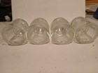 4pcs Vintage Glass Electric Insulator Hemingray  17 Clear Made In Usa  Excellent