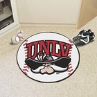  1973 Unlv Rebels Baseball Shaped Accent Rug - Baseball Rug - 27in  Diameter