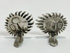 Vintage Taxco Molina Tm-90 Mexico 925 Sterling Silver Earrings   The Sun   18 6g