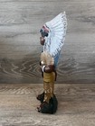 Vintage Ceramic Mold Hand-painted 14    Statue Native American Indian Chief