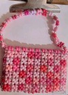 Pink Kandi Cuff X Base Pattern Pony Bead Purse Kids  Youth  Adults Or Gift