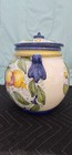 Dicamillo Biscotti 1920 Melograno Grande Jar W  Lid Fruit Hand Paint - Italy