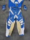 Vintage 2007 Thor Mx Youth Motocross Gear Set Jersey Pants Gloves Blue White