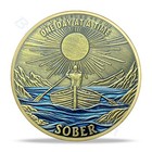 1 Year Sobriety Coin Aa Chip Alcoholics Anonymous Medallion One Year Sober Gifts