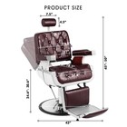 Red Vintage All Purpose Heavy Duty Hydraulic Recliner Barber Chair Beauty Salon