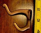 Vintage Heavy Duty Genuine Brass Coat   Hat Hook - Very Nice