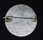 Love Token Engraved Father 1832 - 1895 On 1861 Liberty Seated Dime Silver 10c