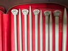 Vintage Bernat-aero Knitting Needle Set W  Case- Imported England -24 Pieces