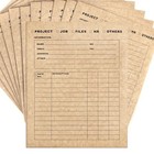 Heavy-duty Kraft File Folders With 2-pocket  Pre-printed For Document 25