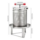 Honey Press Extractor Stainless Steel Manual Honey Wax Pressing Beekeeping Tool