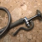 T s Brass 44  Flexible Stainless Steel Hose With Spray Valve Pre-spray