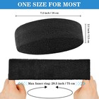 4 Pack Sweatbands Sports Headband For Men And Women  Moisture Black white 
