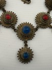 Antique 16th Century Burmese Gold Gilding  Rare Necklace With Glass