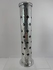 Vtg Hammered Aluminum Agarbatti Tower Geometric Punch Pattern Incense Burner 11 