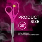 25 Inch Pink Ribbon Cutting Scissors - Giant Grand Opening Shears Large Cerem   