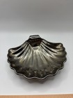 Vintage Silver-tone Scallop Shell Serving   Trinket Dish