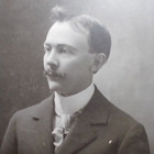 Atchison Kansas Cabinet Portrait Gentleman With Ascot Tie R m  Elwell Nice Photo