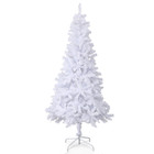 5 5 Ft Christmas Tree Artificial Metal Pvc Leaves Xmas Party Holiday D  cor White