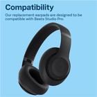 Replacement Ear Pads For Beats Studio Pro Wireless - Memory Foam Pu Black