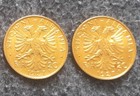 Albania 20 Franga Ari 1927 Two Gold Coins