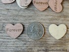 100 Qty 1  Forever Wood Hearts Table Confetti Wooden Wedding Decor Embellishment