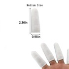 Zfyoung 200 Pcs Cotton Finger Cots  Reusable Fingertip Protectors Pack Of 200